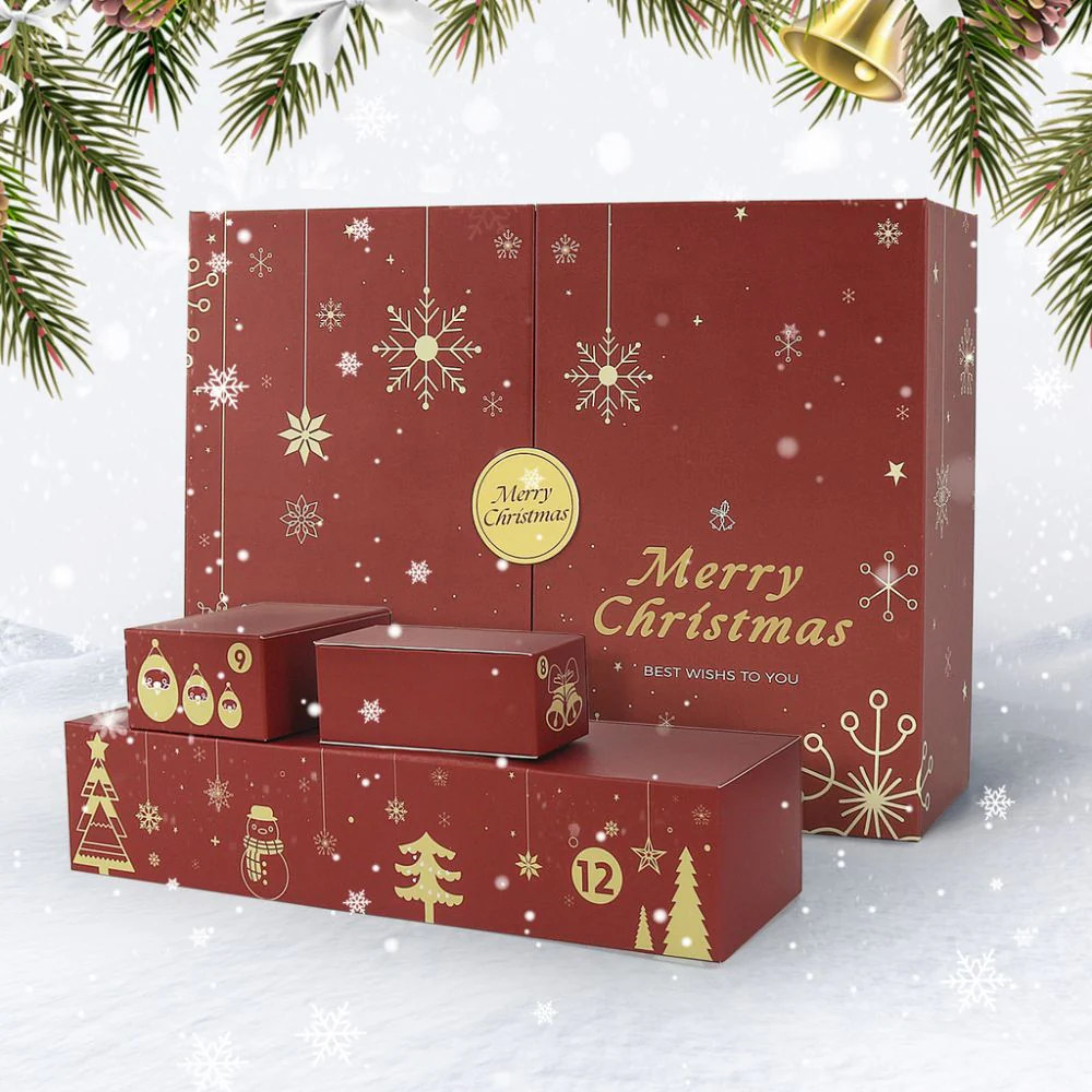 Paint by Numbers Advent Calendar 2025 - Merry Christmas (Red-12 boxes) - Image 4