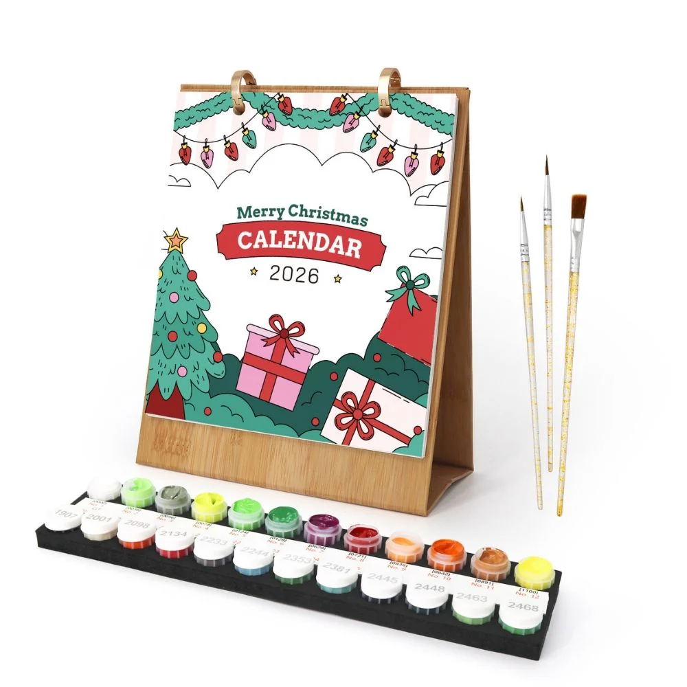 Paint by Numbers Calendar 2026 - Christmas Classics Icons