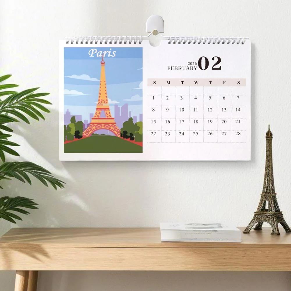 Paint by Numbers Calendar 2026 - Famous Landmarks - Image 7