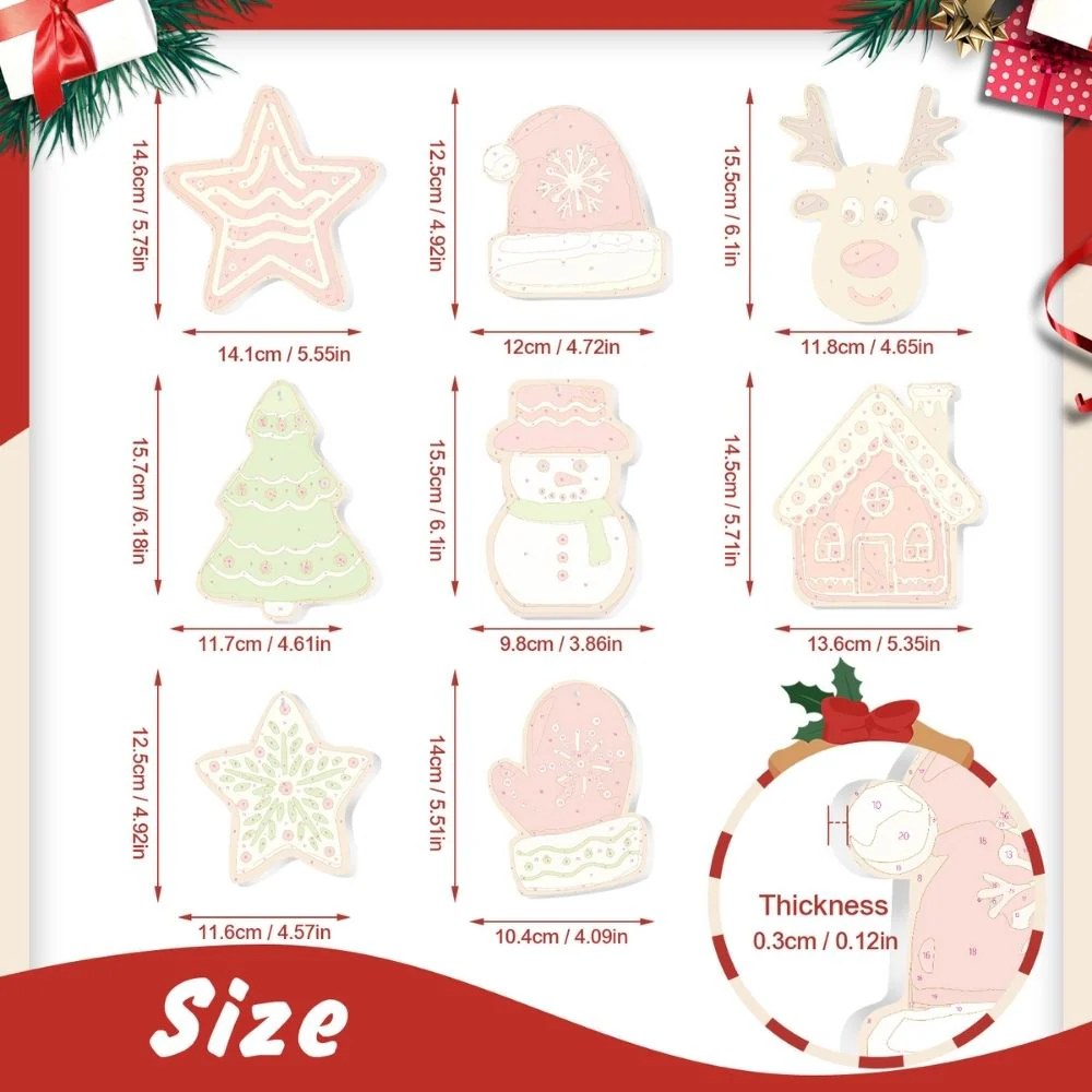 Paint by Numbers Christmas Decorations - Christmas Village Kit - Image 11