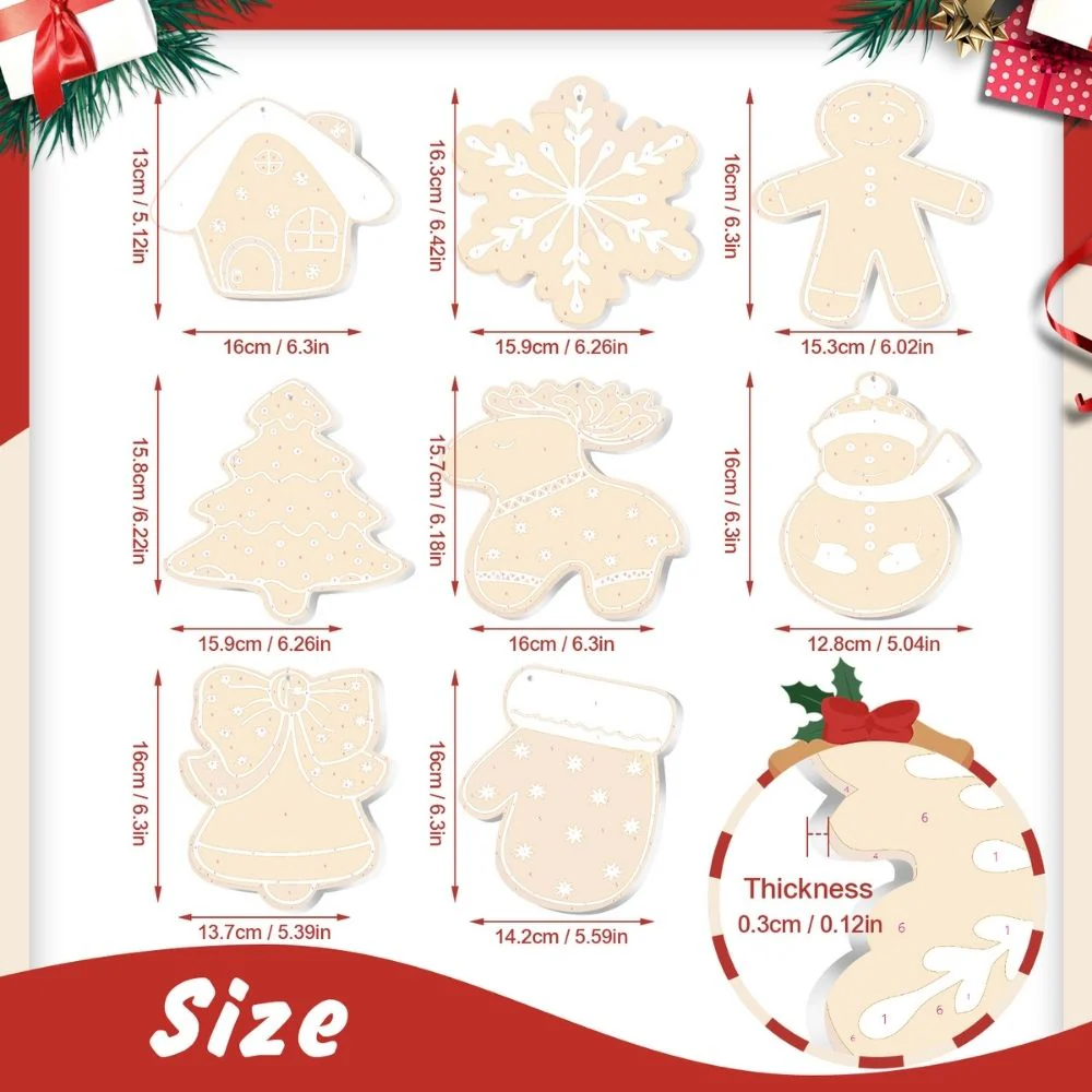 Paint by Numbers Christmas Decorations - Holiday Cookies Kit - Image 11