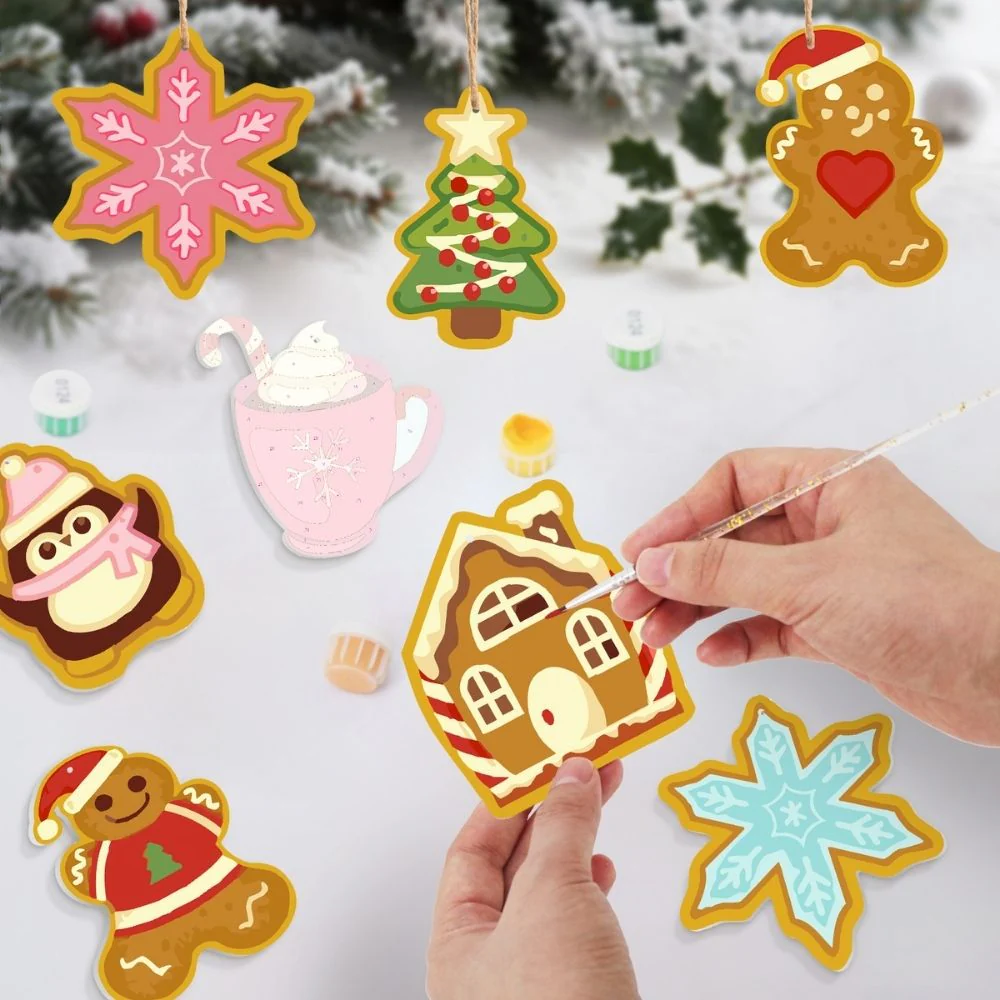Paint by Numbers Christmas Decorations - Holiday Gifts & Cheer Kit - Image 2