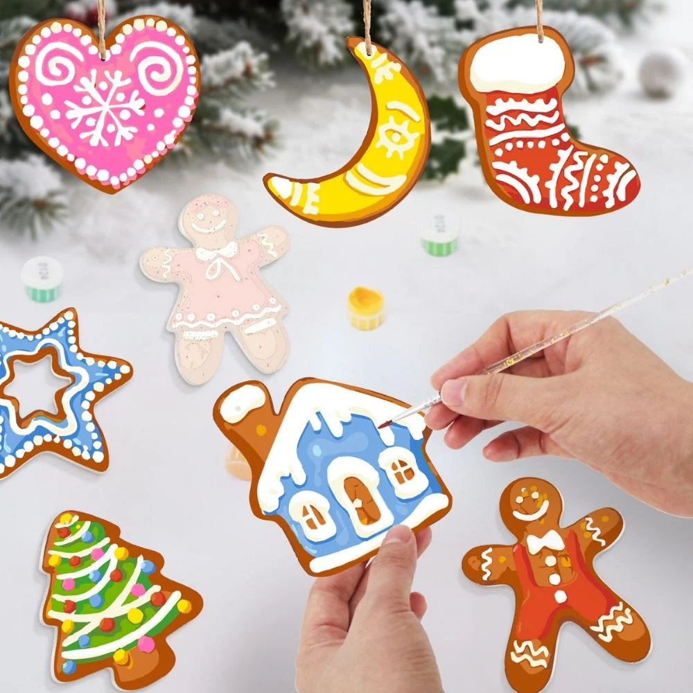 Paint by Numbers Christmas Decorations - Jolly House & Hearth Kit - Image 2