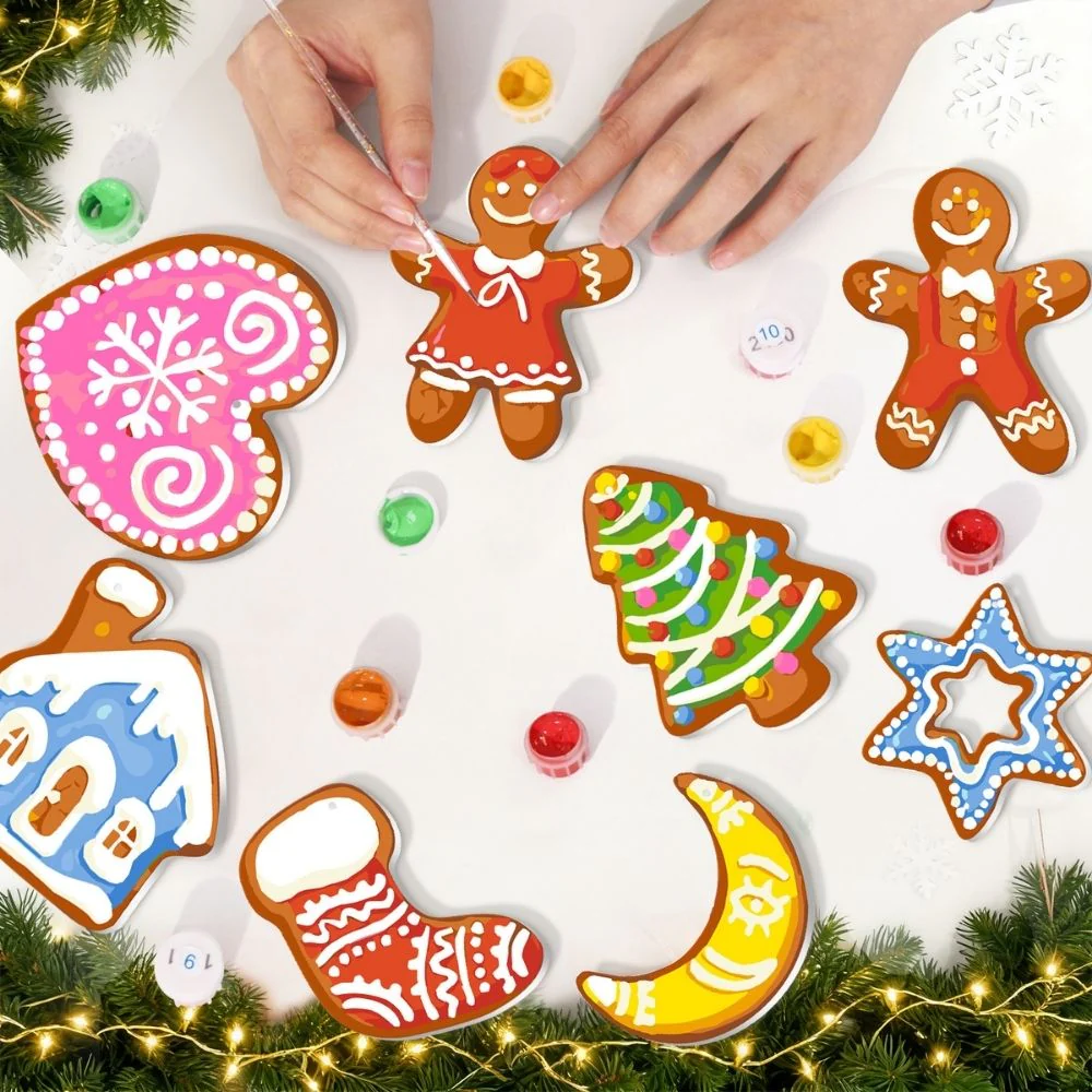 Paint by Numbers Christmas Decorations - Jolly House & Hearth Kit - Image 5