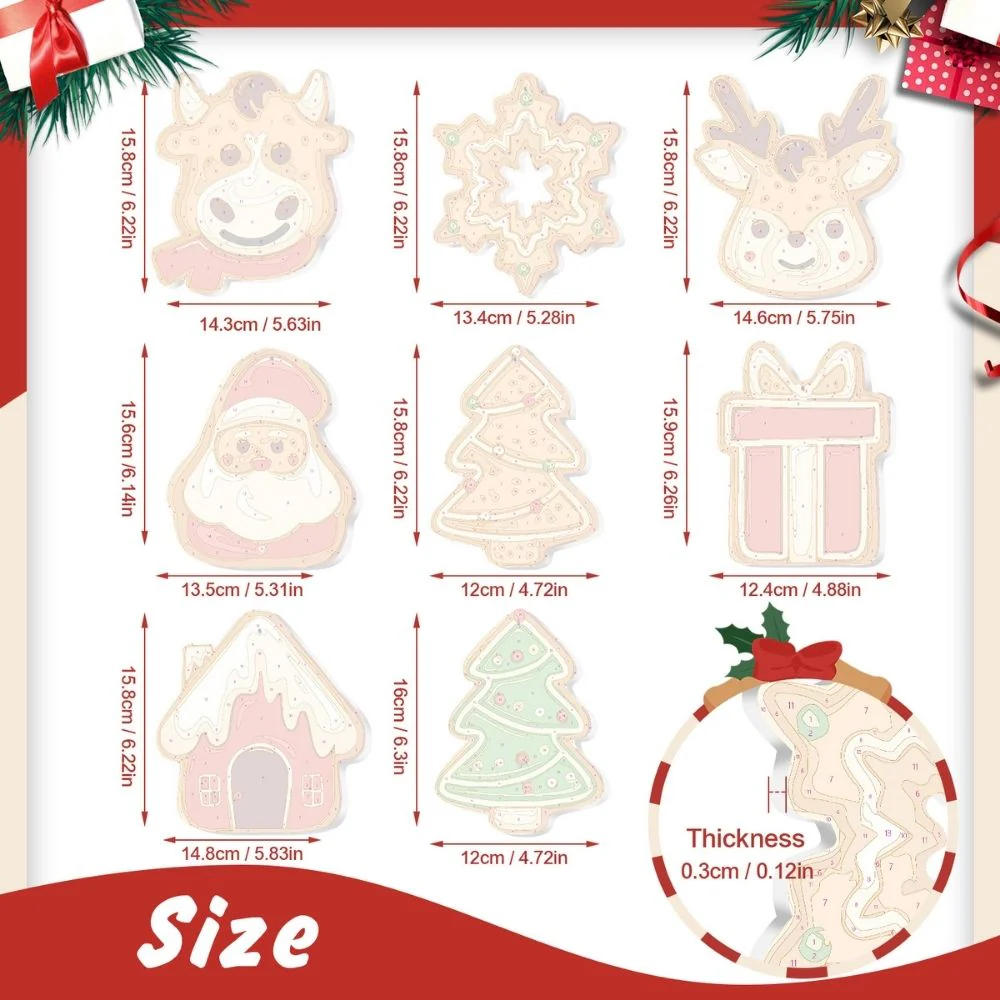 Paint by Numbers Christmas Decorations - Joyful Icons Kit 3 - Image 11
