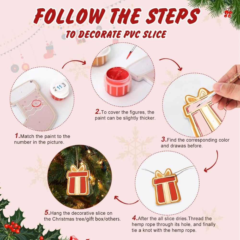 Paint by Numbers Christmas Decorations - Joyful Icons Kit 3 - Image 9