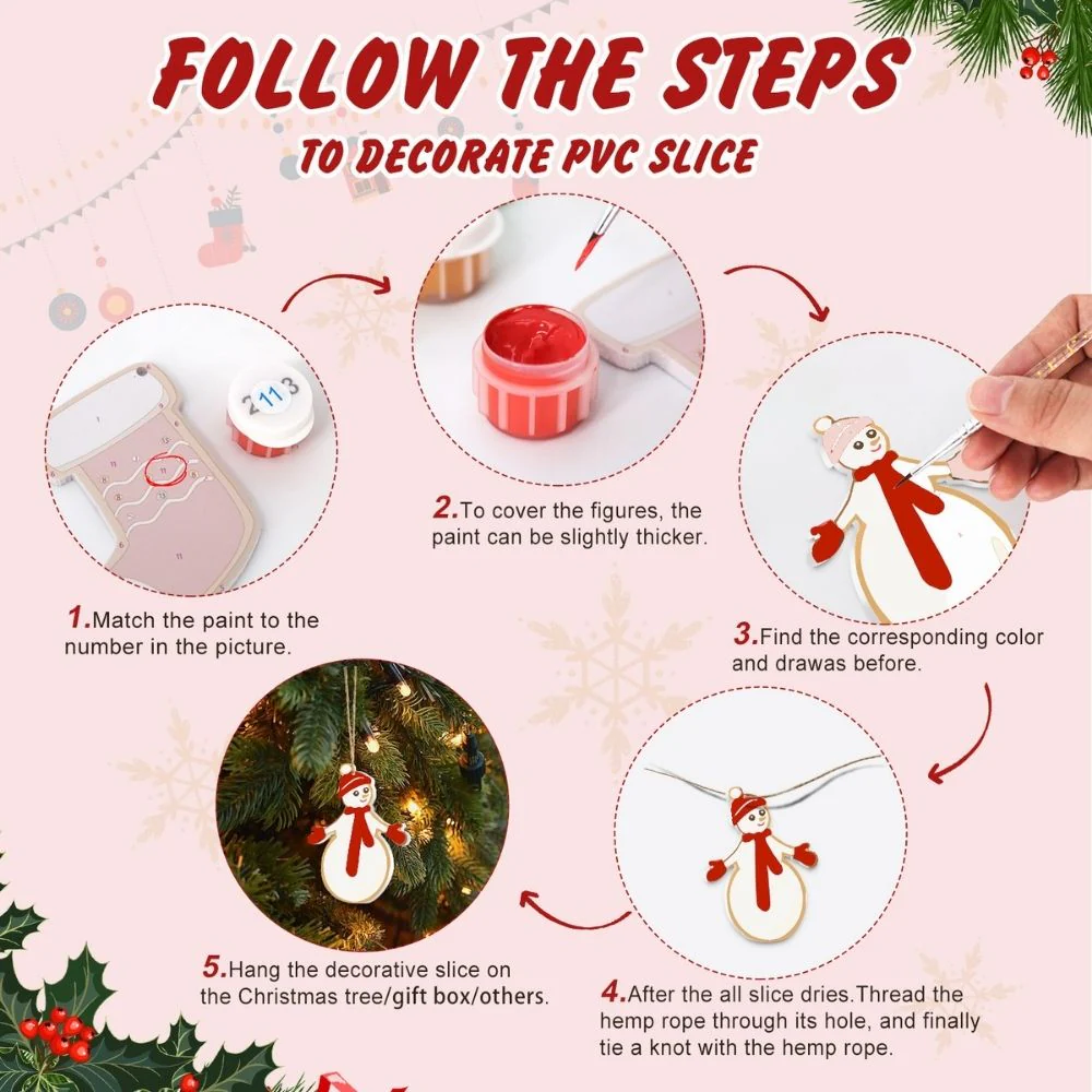 Paint by Numbers Christmas Decorations - Merry Little Icons Kit 2 - Image 9