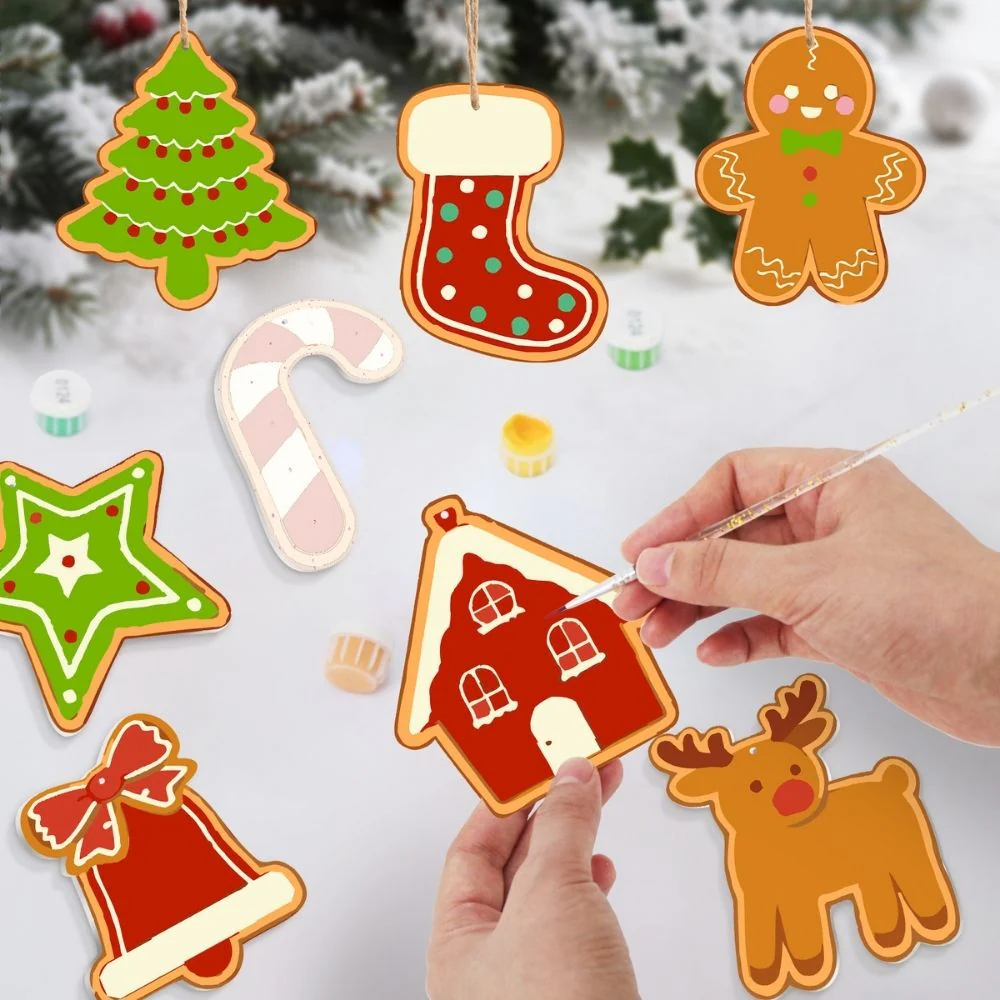 Paint by Numbers Christmas Decorations - Peppermint Treats Kit - Image 2