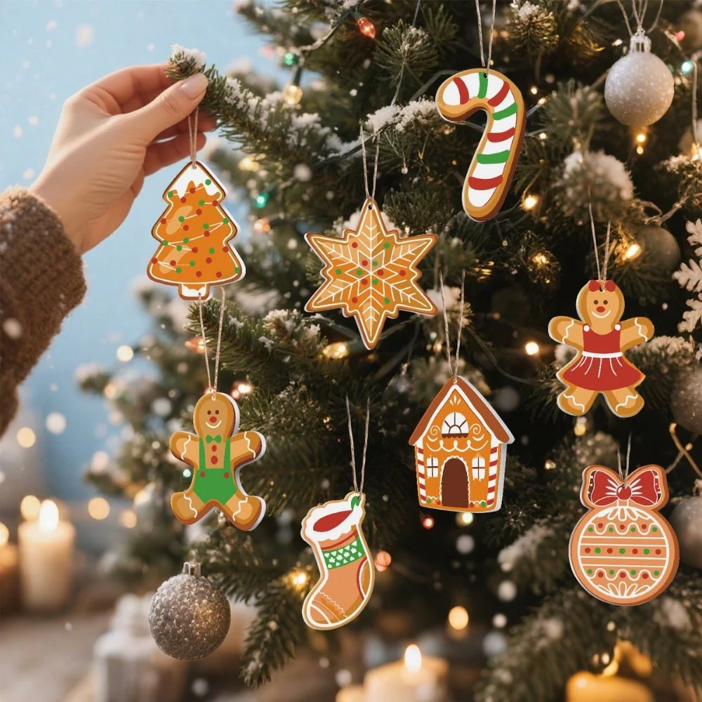 Paint by Numbers Christmas Ornaments - Candy Cane Gingerbread Kit - Image 3