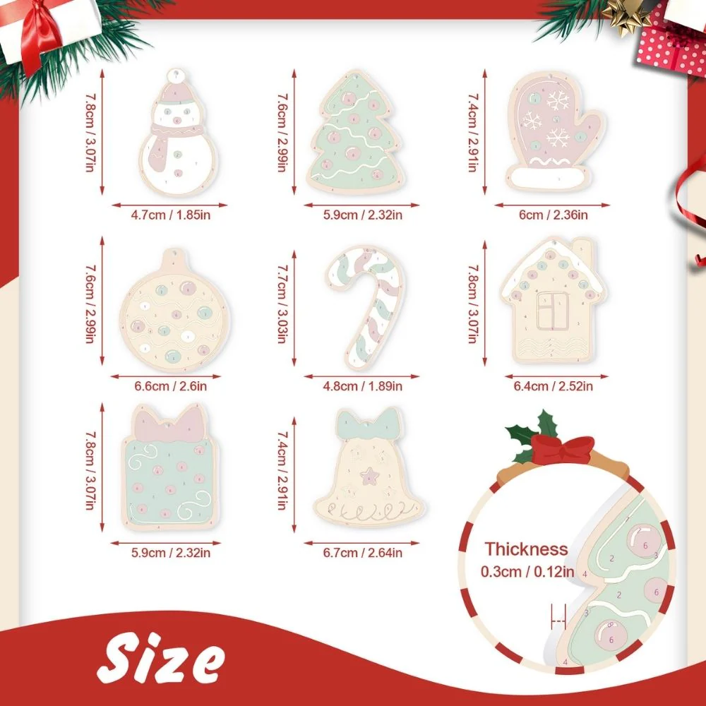 Paint by Numbers Christmas Ornaments - Mitten Gift Box Kit - Image 11