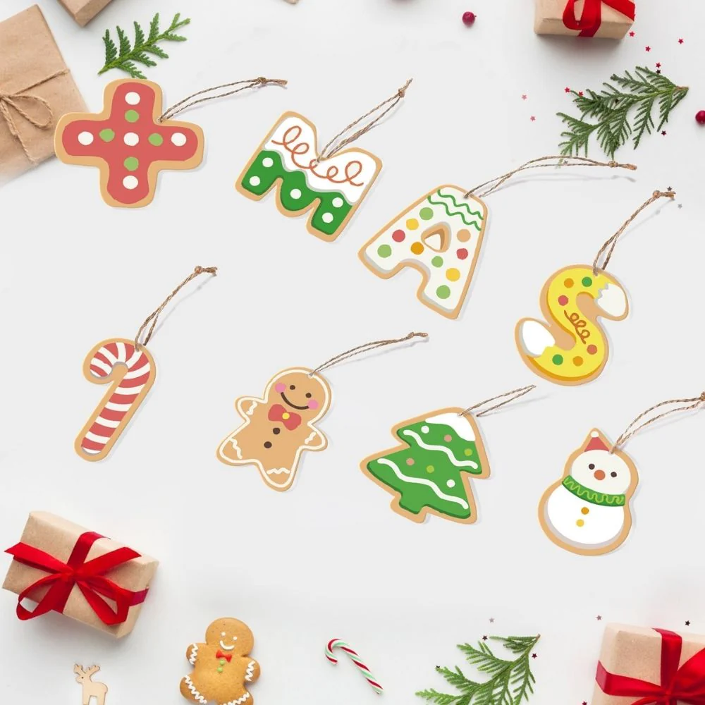 Paint by Numbers Christmas Ornaments - XMAS Letters Kit
