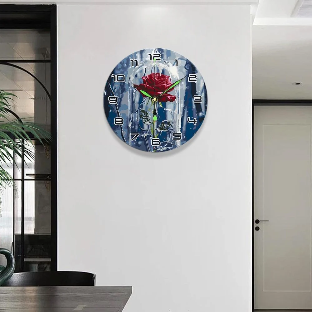 Paint by Numbers Clock - Enchanted Rose - Image 12