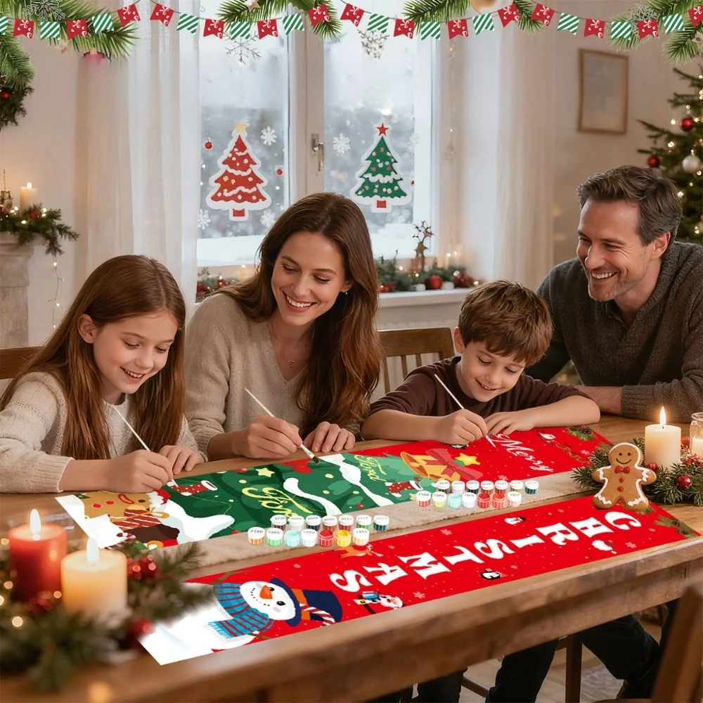 Paint by Numbers Front Door Hanging Banners - Christmas Eve - Image 10