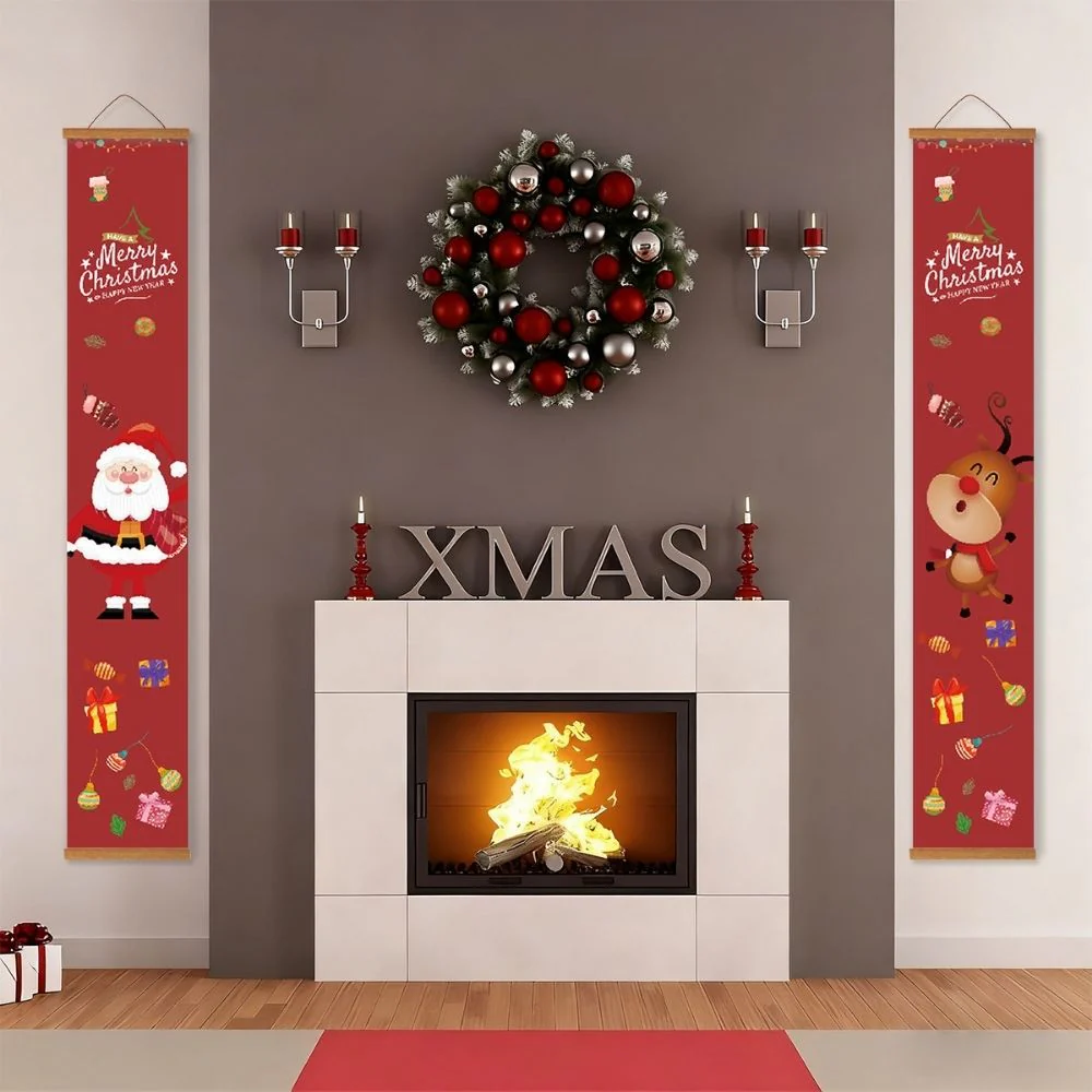 Paint by Numbers Front Door Hanging Banners - Festive Greetings - Image 8