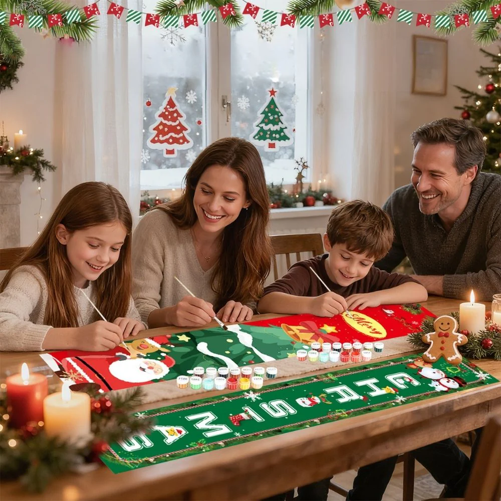 Paint by Numbers Front Door Hanging Banners - Joyful Season - Image 10