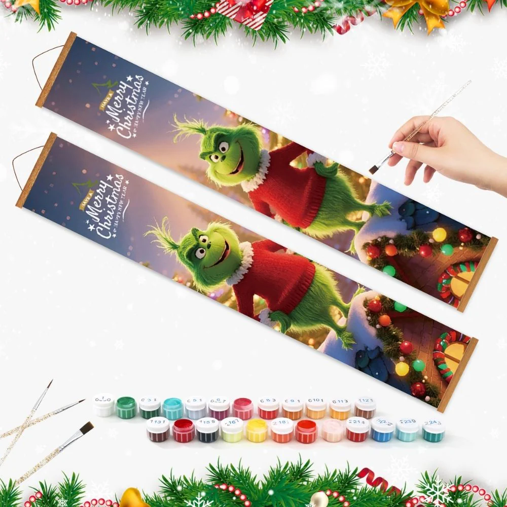 Paint by Numbers Front Door Hanging Banners - Magical Night - Image 3