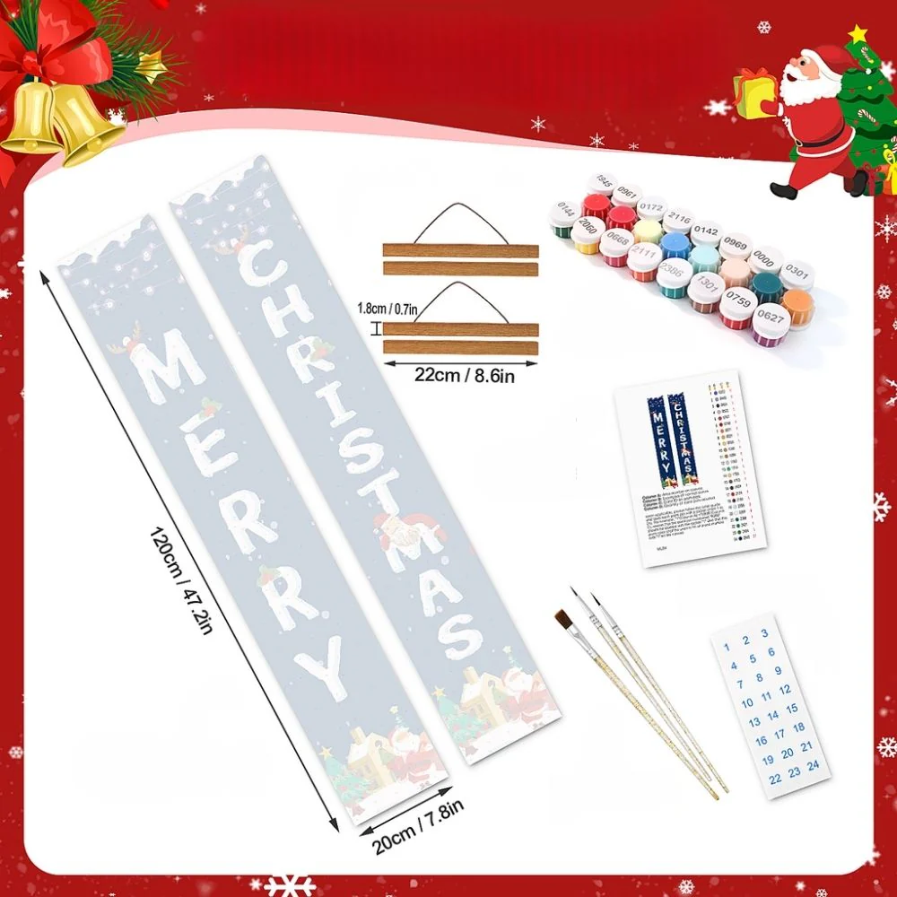 Paint by Numbers Front Door Hanging Banners - Merry & Moody - Image 4