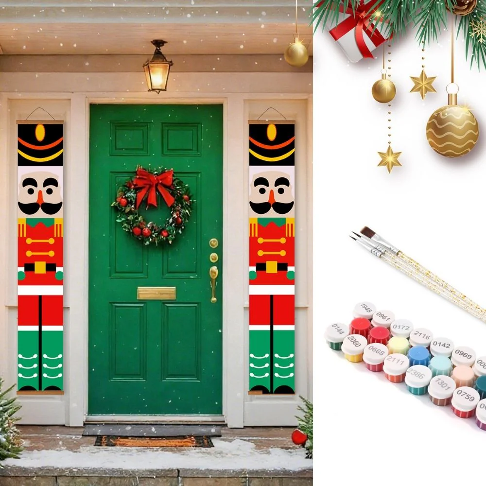 Paint by Numbers Front Door Hanging Banners - The Enchanted Soldier