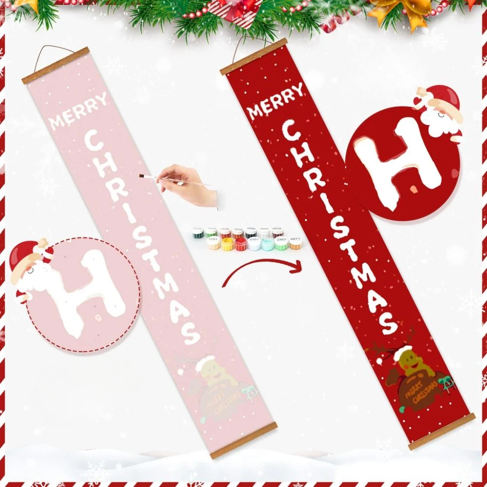 Paint by Numbers Front Door Hanging Banners - Warm Wishes - Image 5