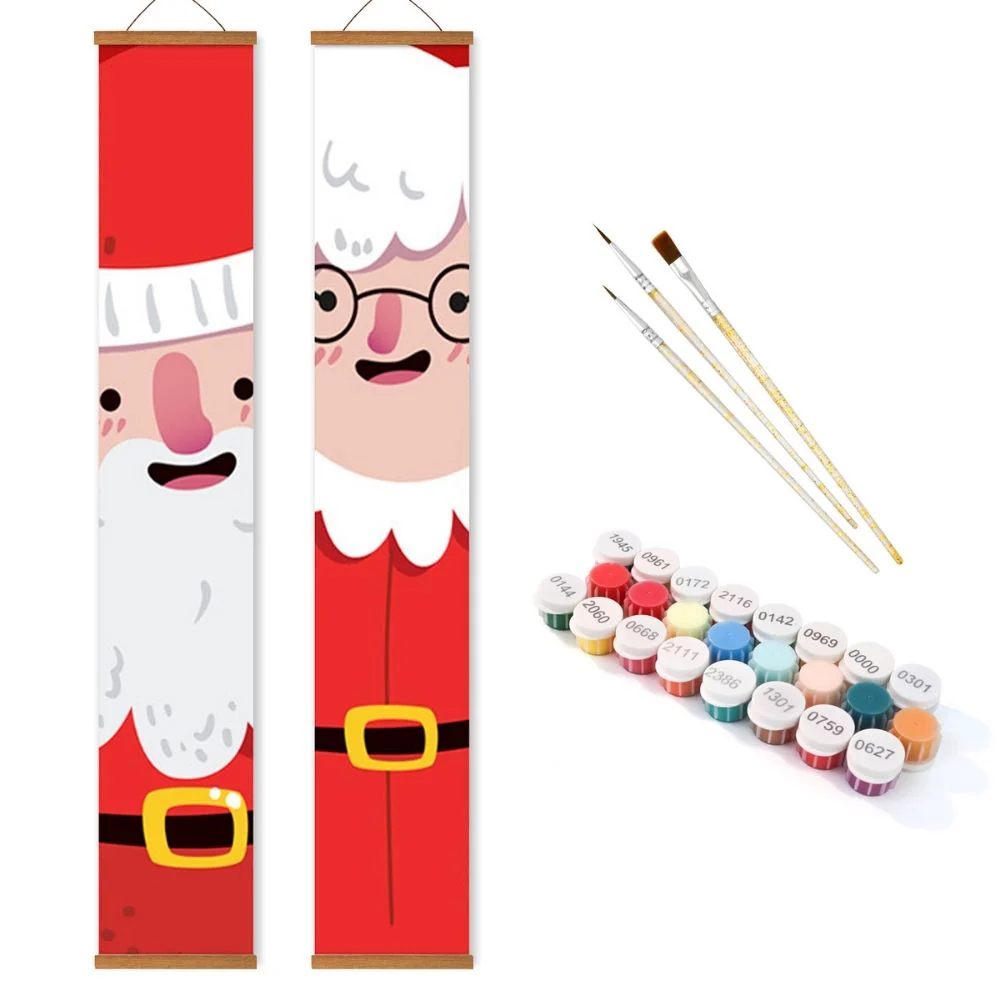 Paint by Numbers Front Door Hanging Banners - Winter Smiles - Image 2