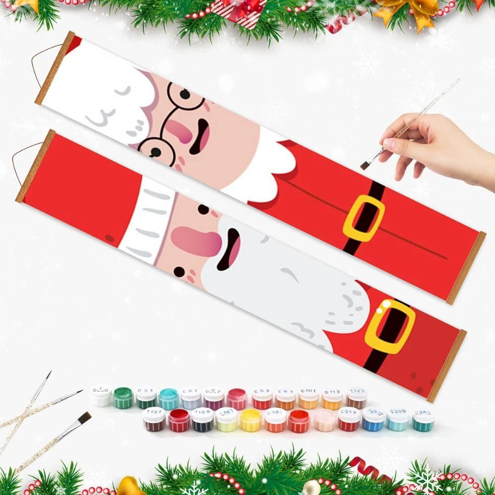 Paint by Numbers Front Door Hanging Banners - Winter Smiles - Image 3