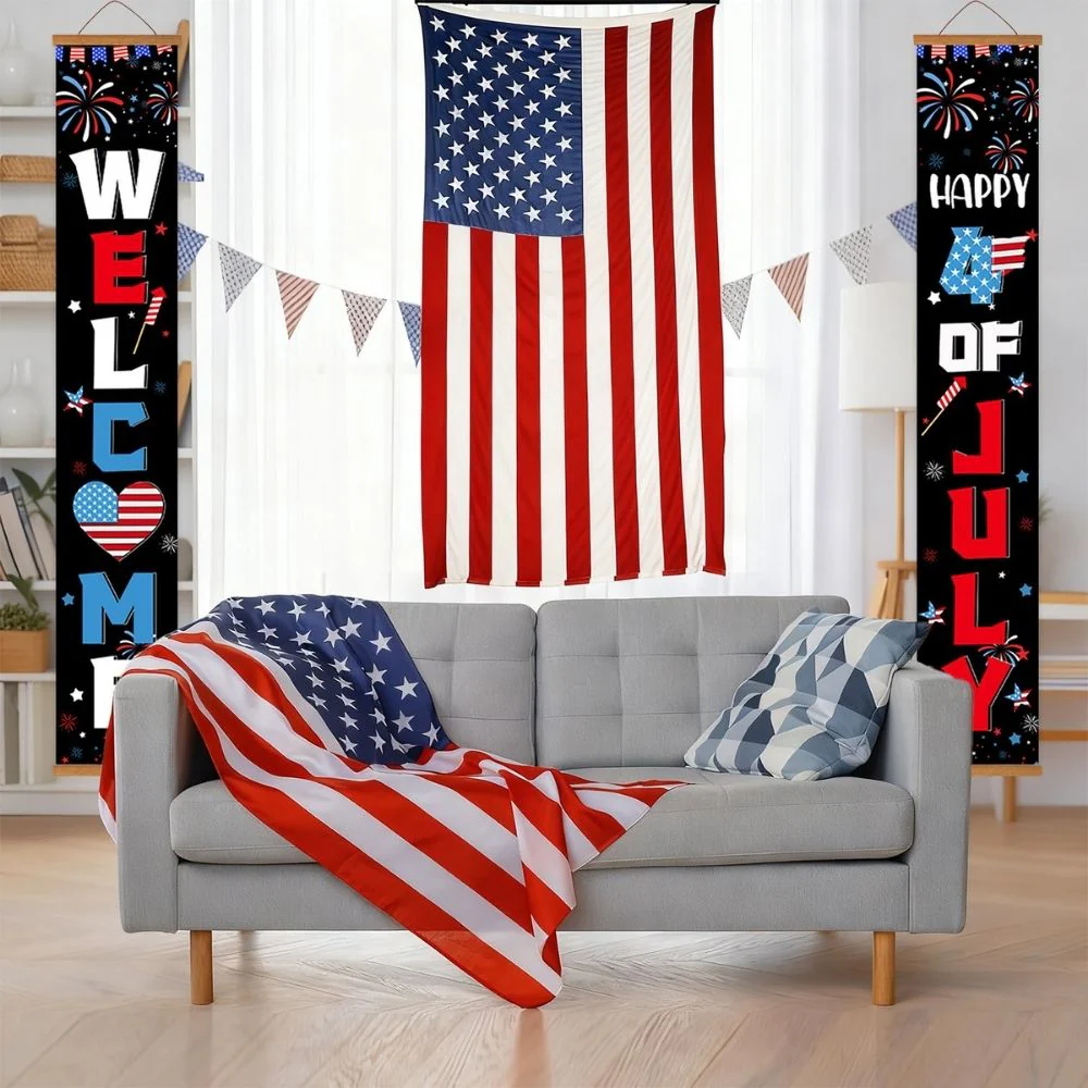 Paint by Numbers Front Door Hanging Banners - Independence Streamers - Image 8