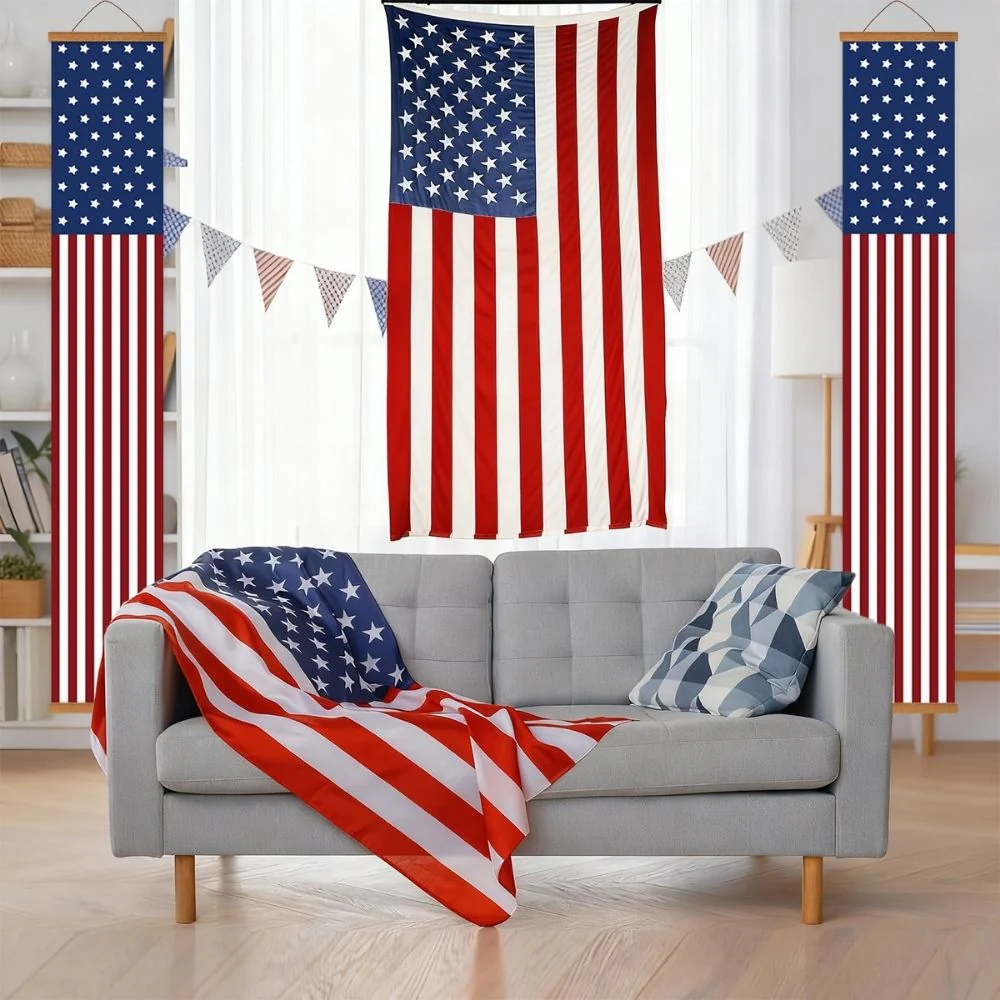 Paint by Numbers Front Door Hanging Banners - Stars & Stripes - Image 8
