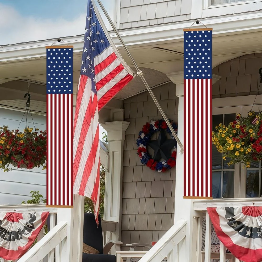 Paint by Numbers Front Door Hanging Banners - Stars & Stripes - Image 9