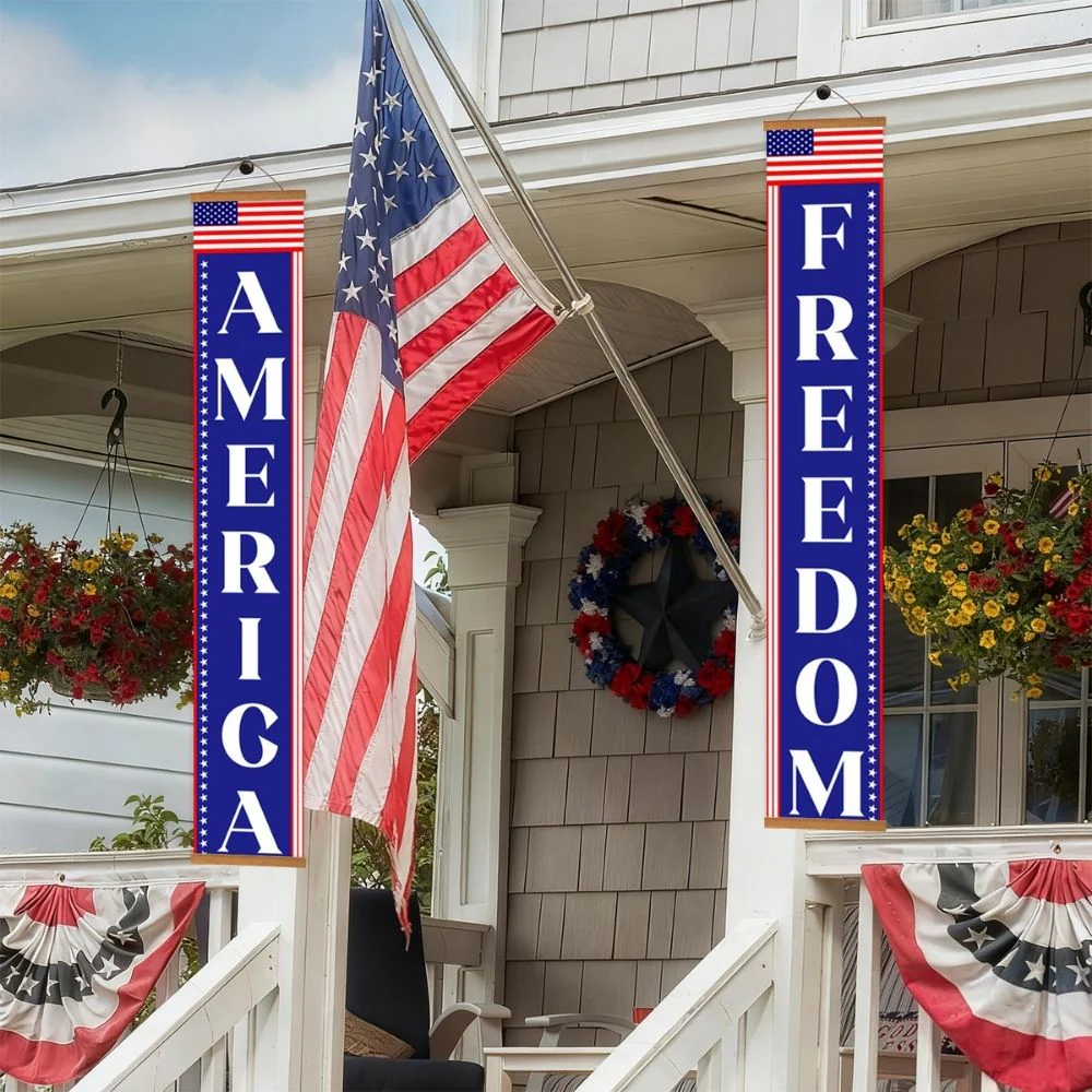 Paint by Numbers Front Door Hanging Banners - Yankee Pennants - Image 9