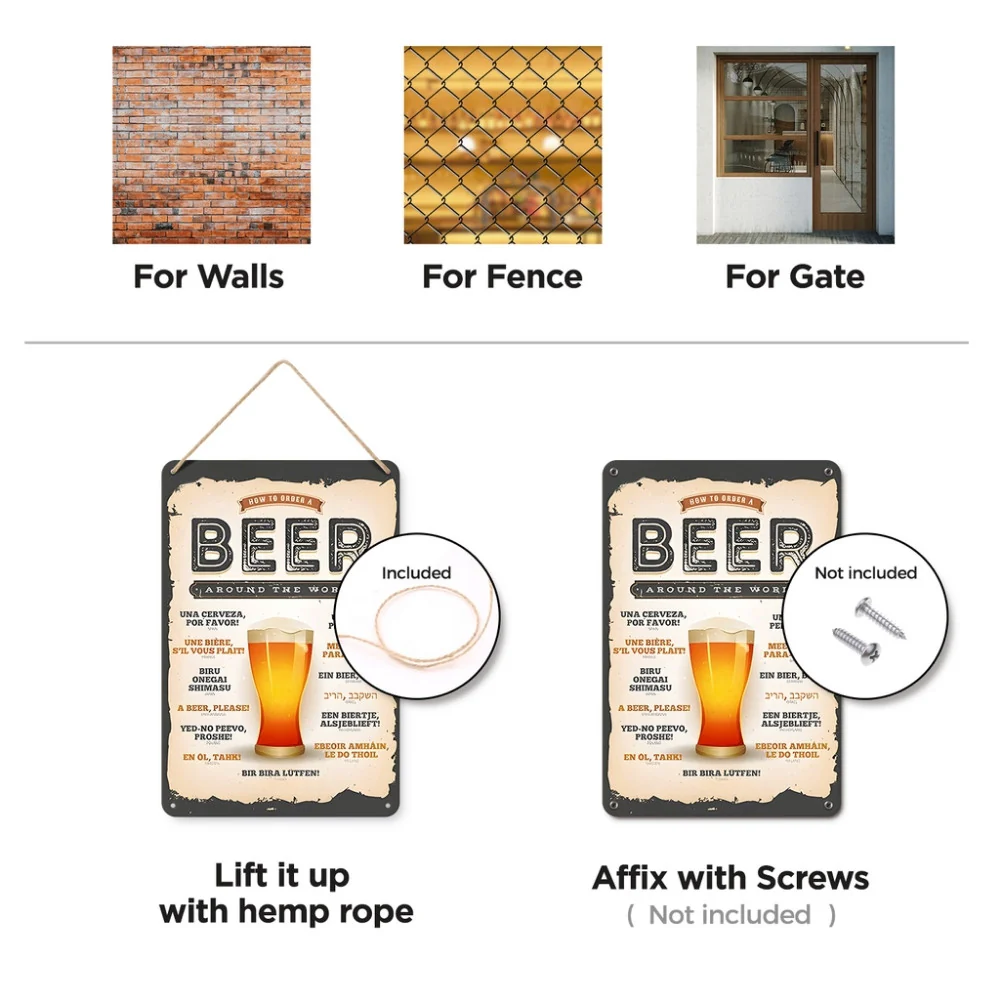 Paint by Numbers Metal Poster - Beer Around the World - Image 8