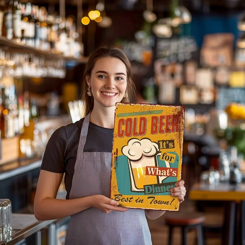 Paint by Numbers Metal Poster - Cold Beer for Dinner - Image 10