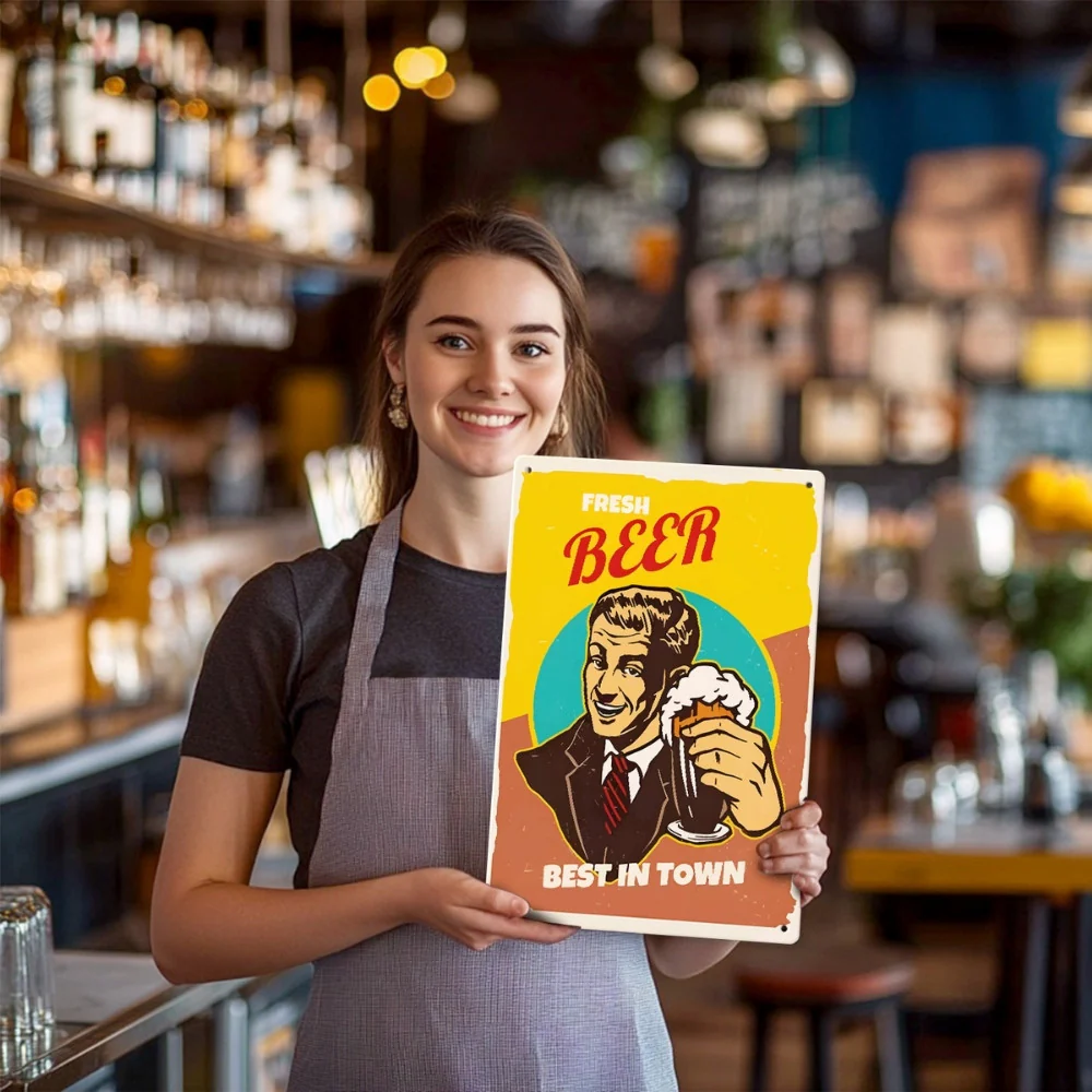 Paint by Numbers Metal Poster - Fresh Beer Guy - Image 10
