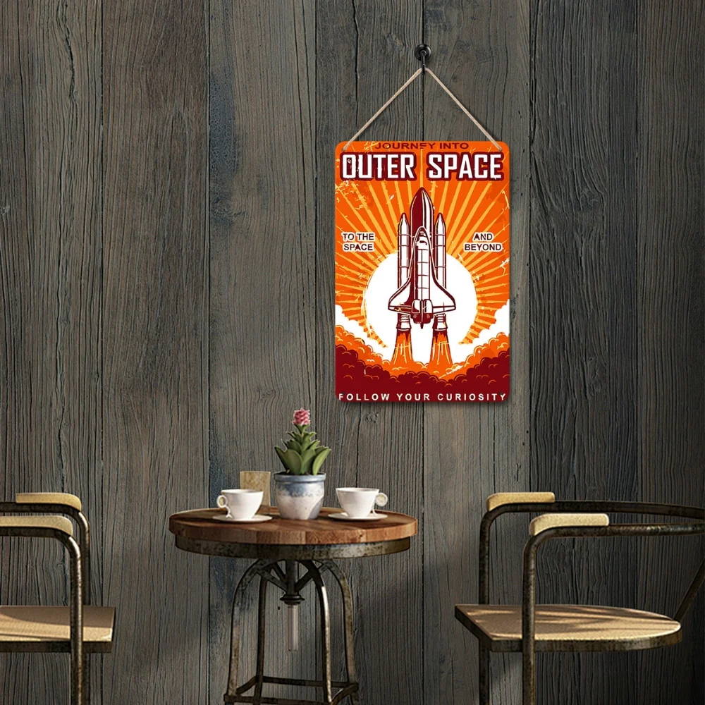 Paint by Numbers Metal Poster - Journey into Space - Image 2