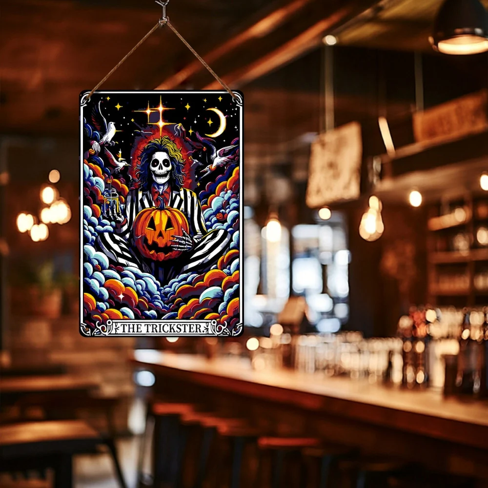 Paint by Numbers Metal Poster - The Trickster in Halloween Night - Image 9