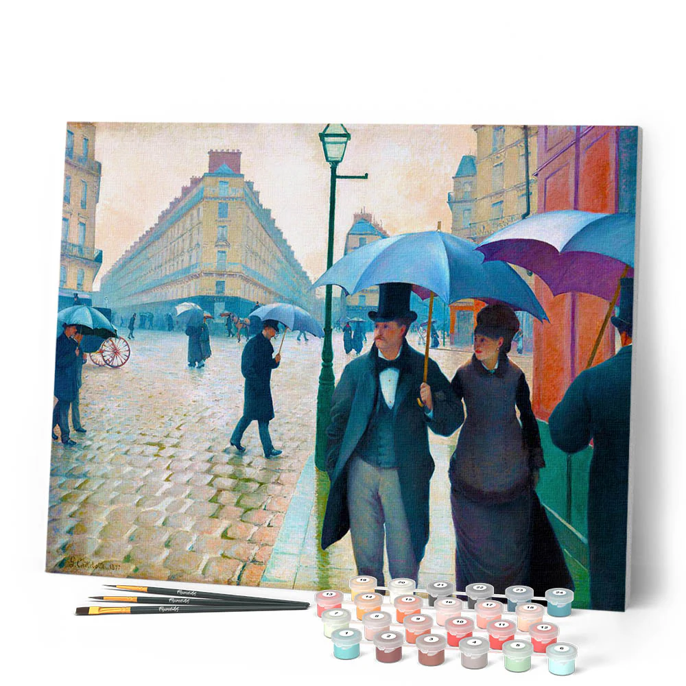 Paris street Rainy Day - Gustave Caillebotte - Image 2