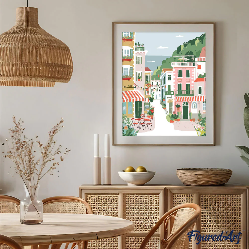 Pastel Seaside Town - Image 3