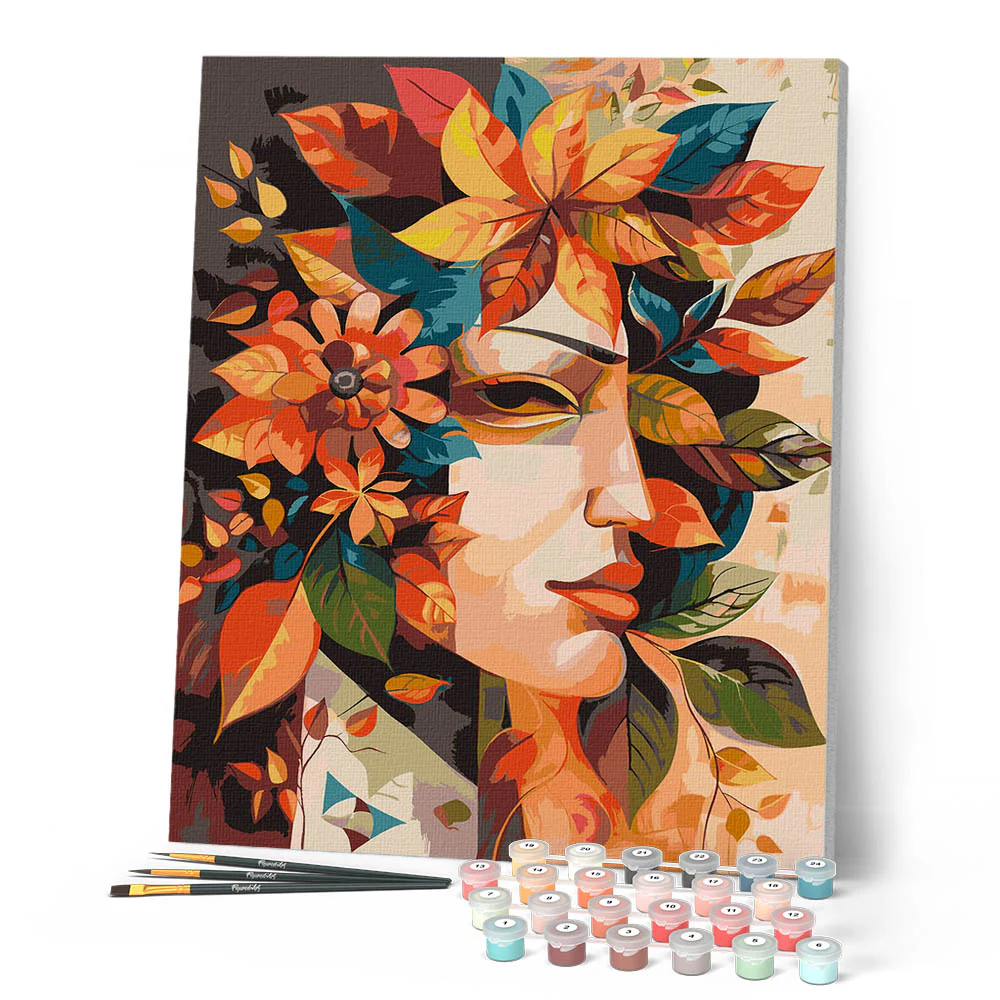 Picasso-inspired Autumn Leaf Mask - Image 2