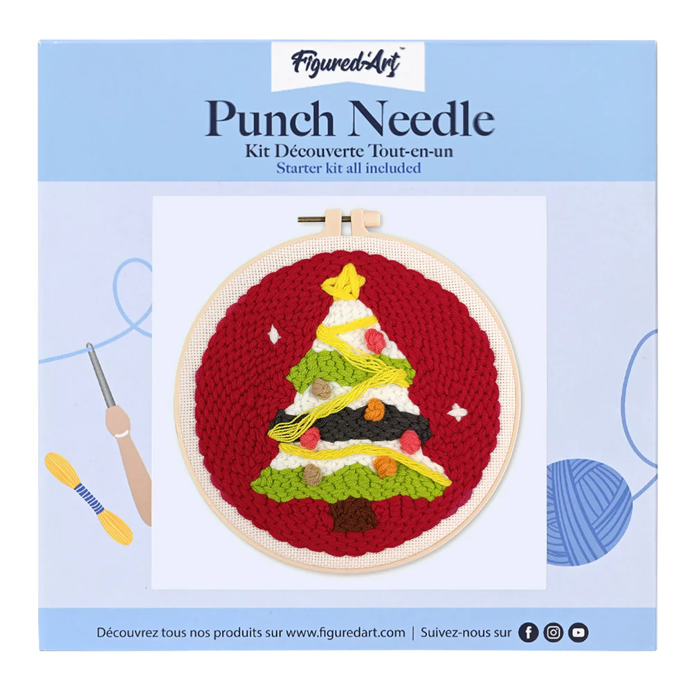 Punch Needle Kit - Christmas Tree 3 - Image 2