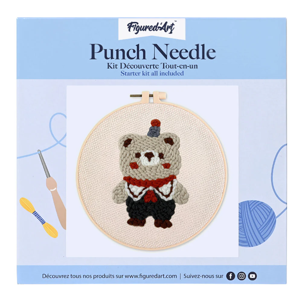 Punch Needle Kit - Circus Bear - Image 2