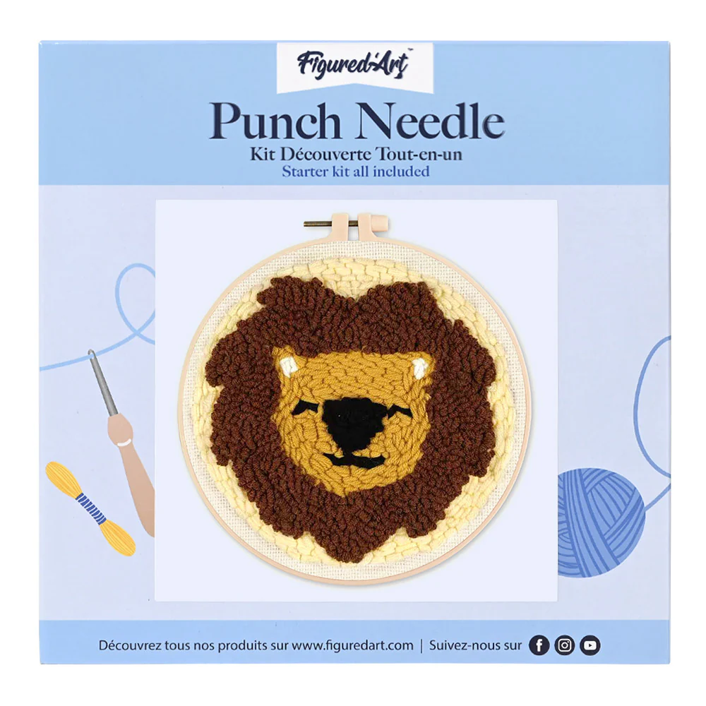 Punch Needle Kit - Cute Lion - Image 2