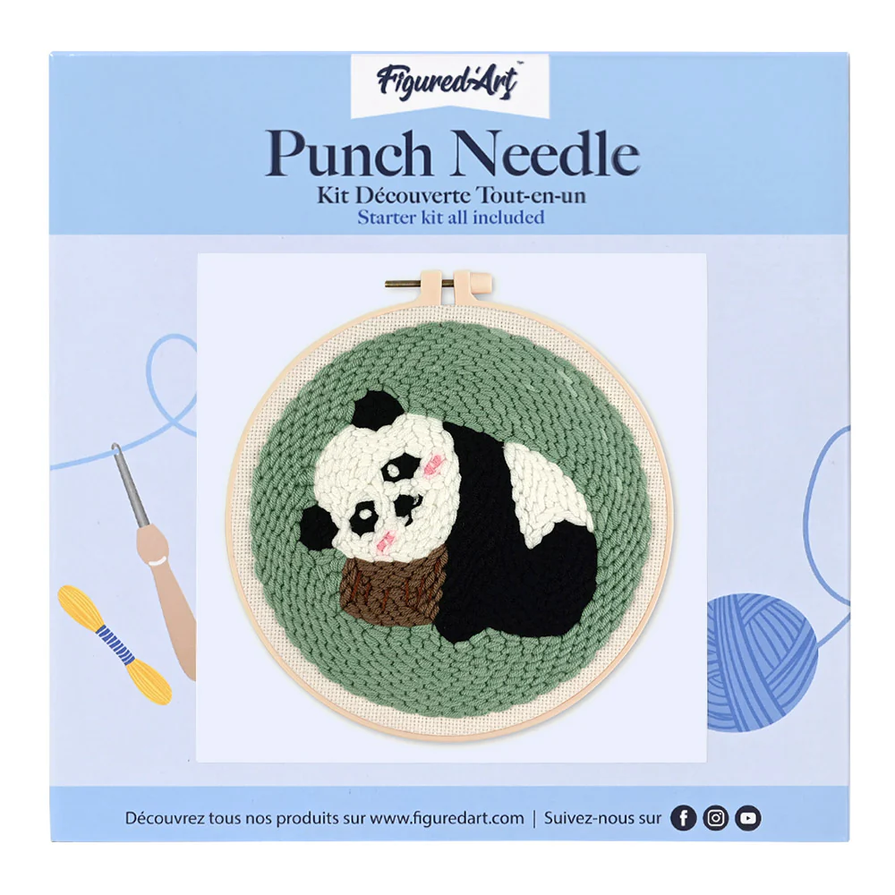 Punch Needle Kit - Panda 1 - Image 2
