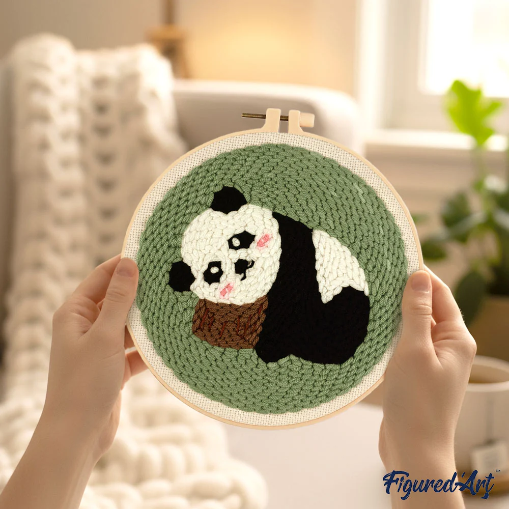 Punch Needle Kit - Panda 1 - Image 3