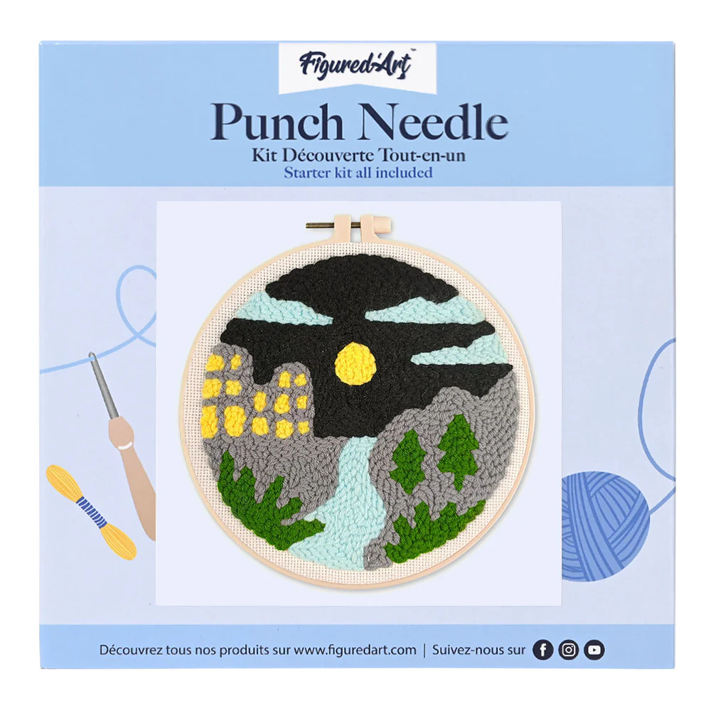Punch Needle Kit - River at Night - Image 2