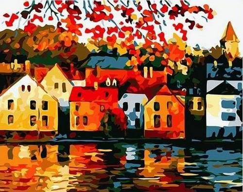 Quiet city near the River