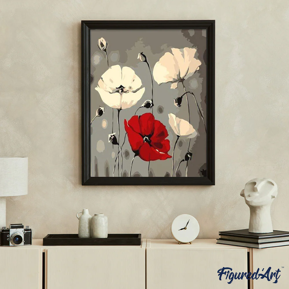 Red and White Flowers - Image 3