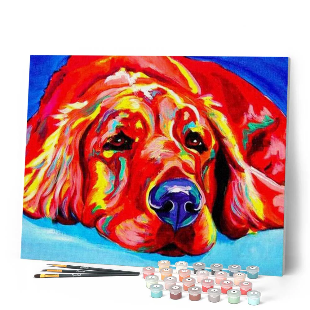 Red Dog lying on the floor - Image 2