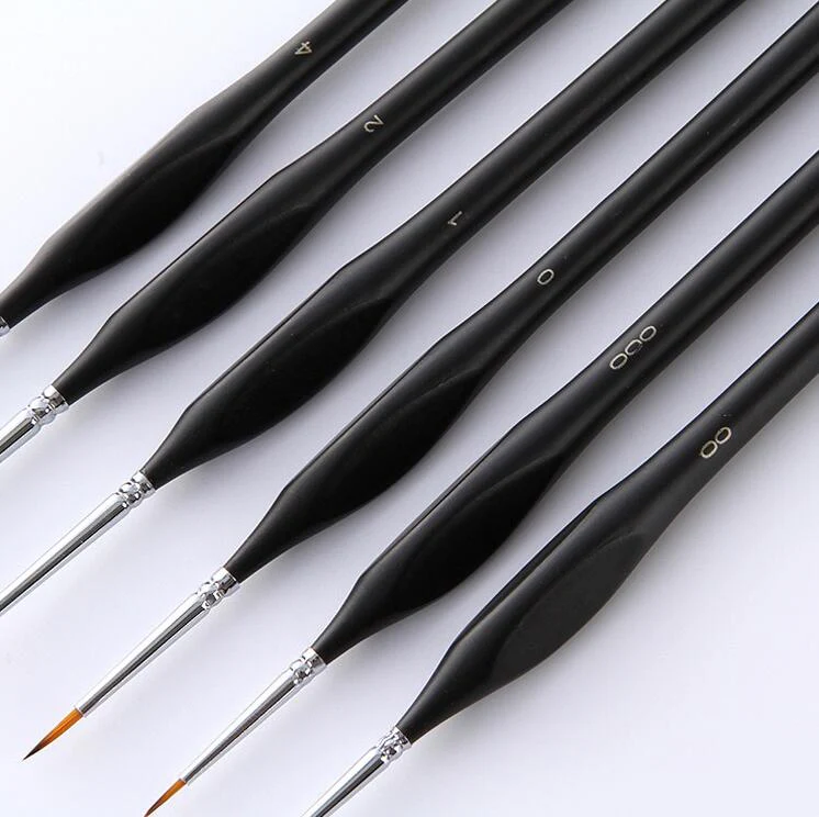Set of 6 High Quality Professional Paint Brushes - Image 4