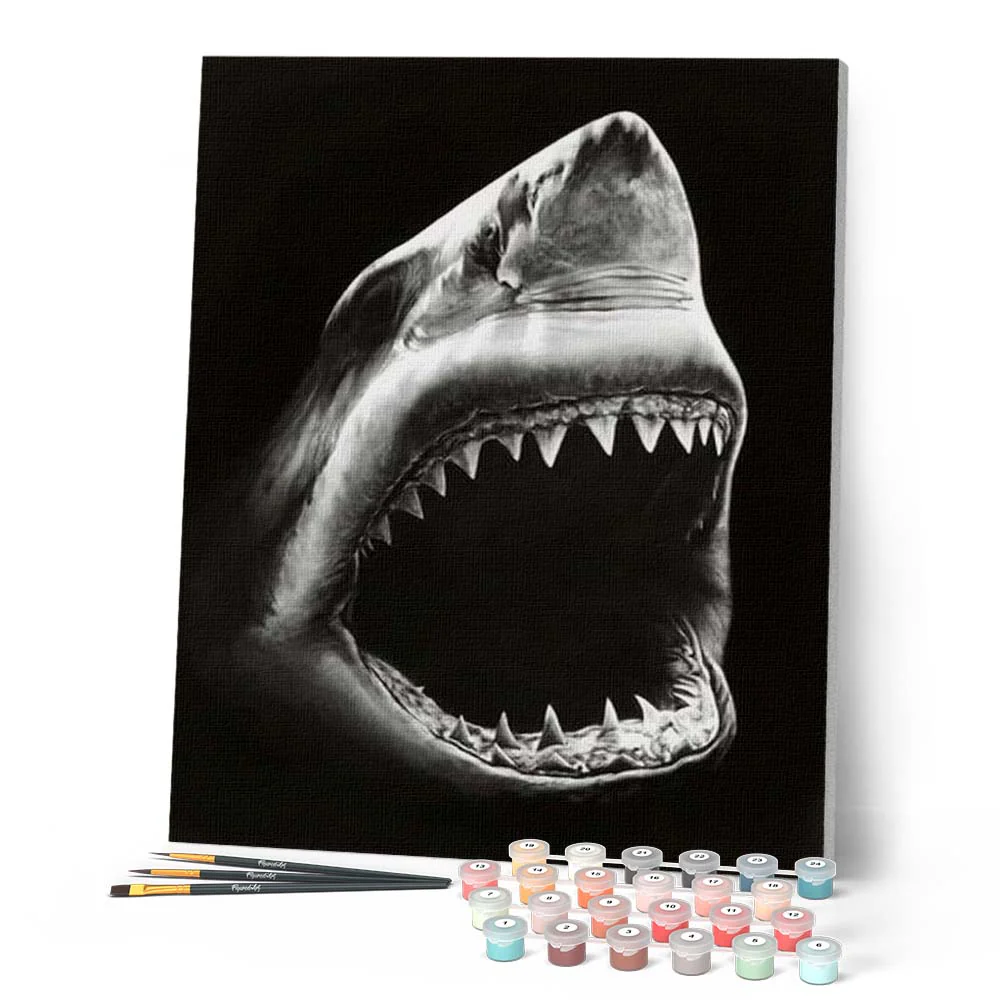 Shark Black And White - Image 2