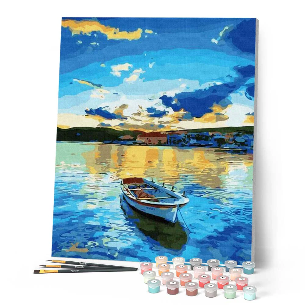 Small boat at Sunrise - Image 2