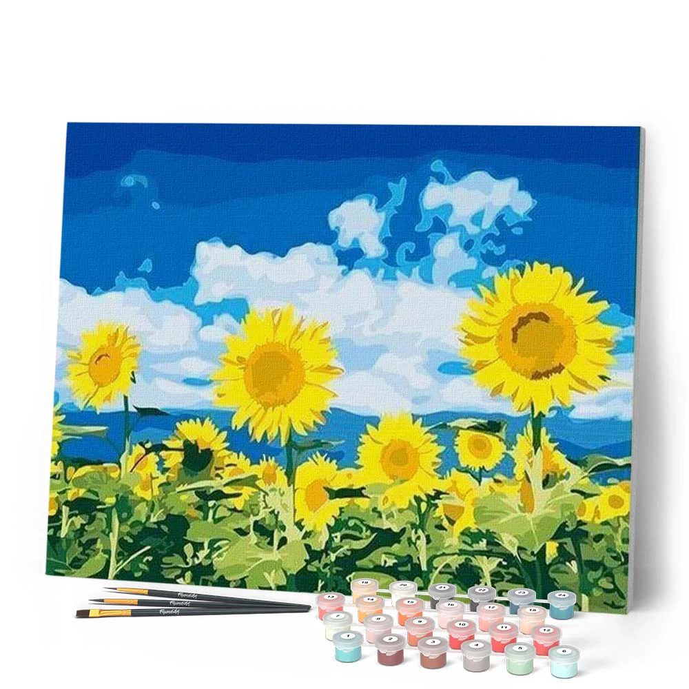 Sunflowers and Blue Sky - Image 2